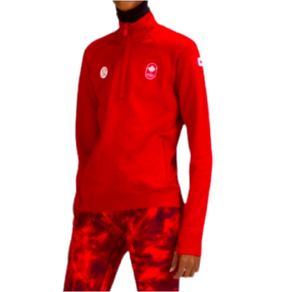 NWOT Lululemon Team Canada Red Sweatshirt Size 18